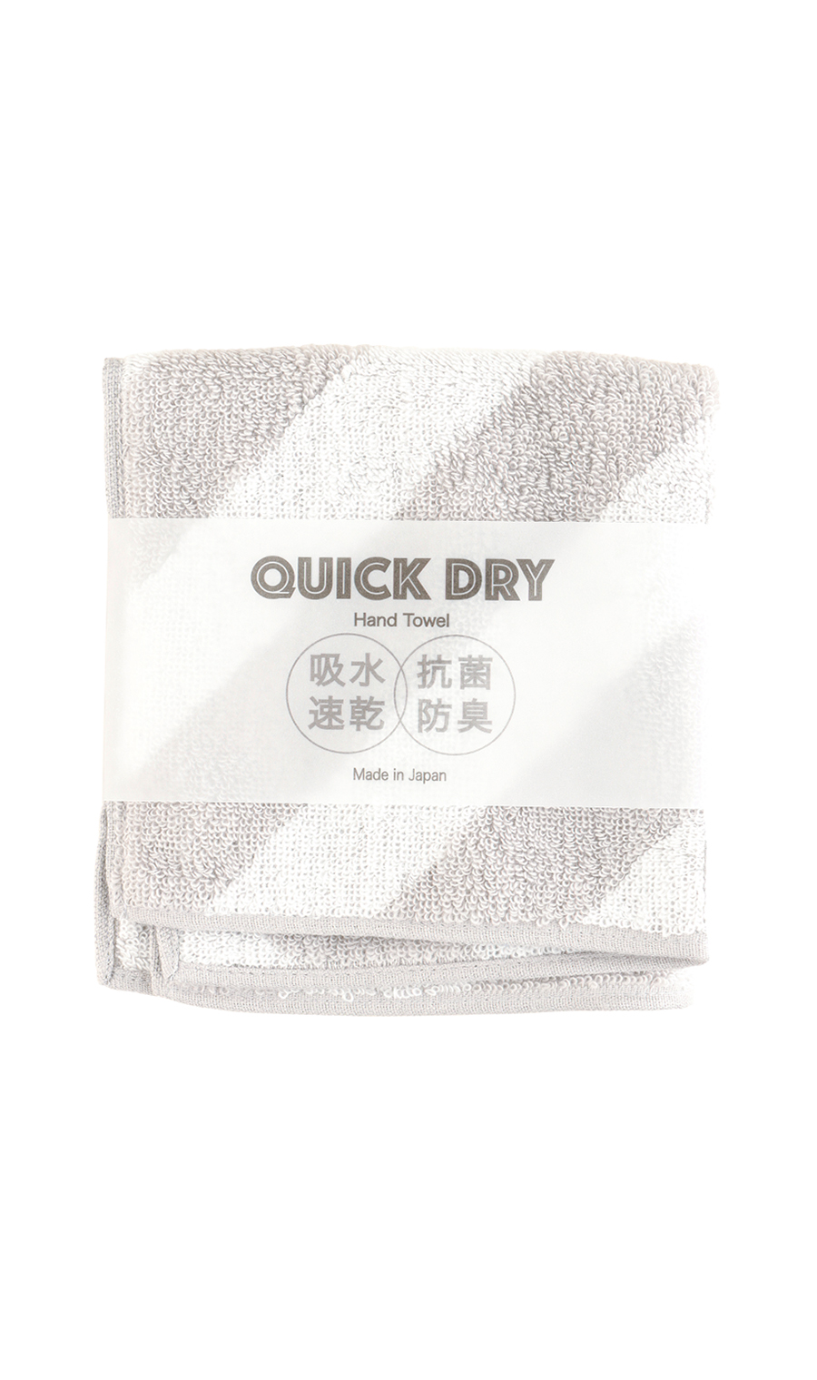 ハンドタオル【QUICK DRY】【Made in Japan】 グレー系 1