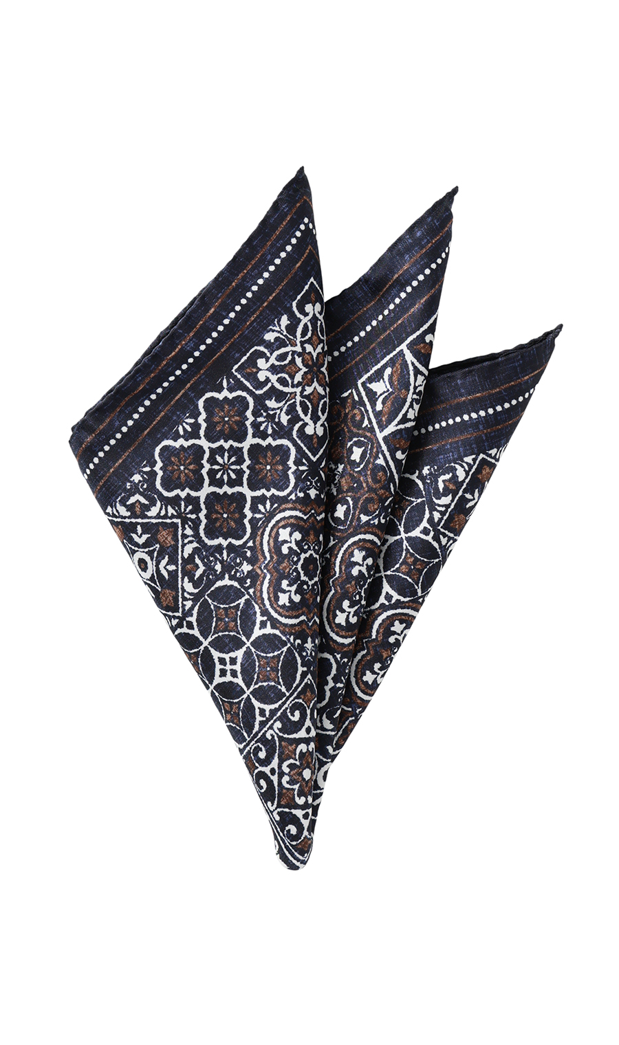 ■ポケットチーフ【MOLINELLI】【MADE IN ITALY】 ネイビー 8