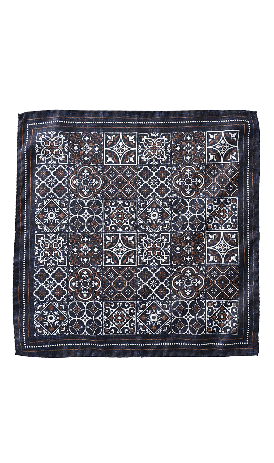 ■ポケットチーフ【MOLINELLI】【MADE IN ITALY】 ネイビー 8