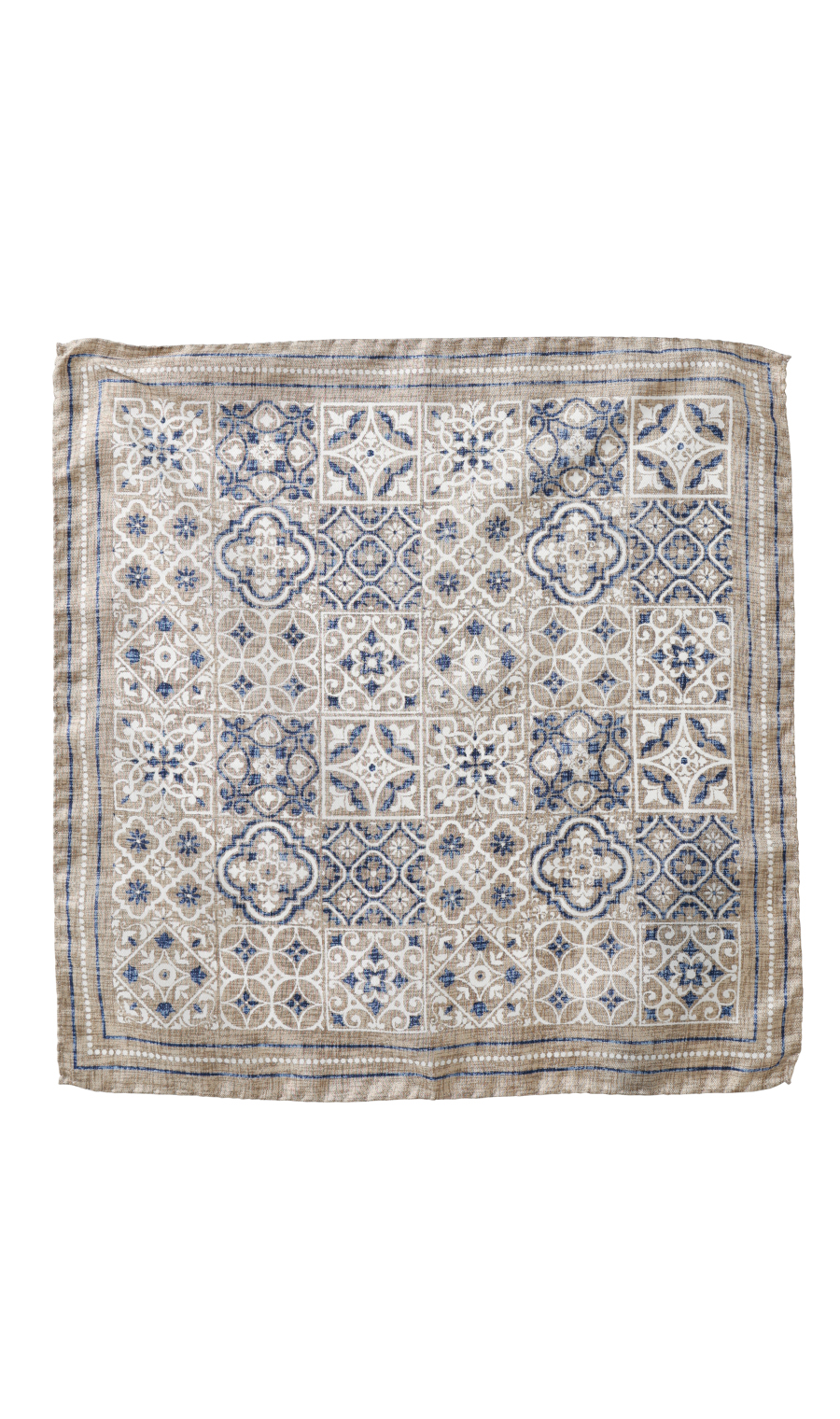 ■ポケットチーフ【MOLINELLI】【MADE IN ITALY】 ベージュ 8