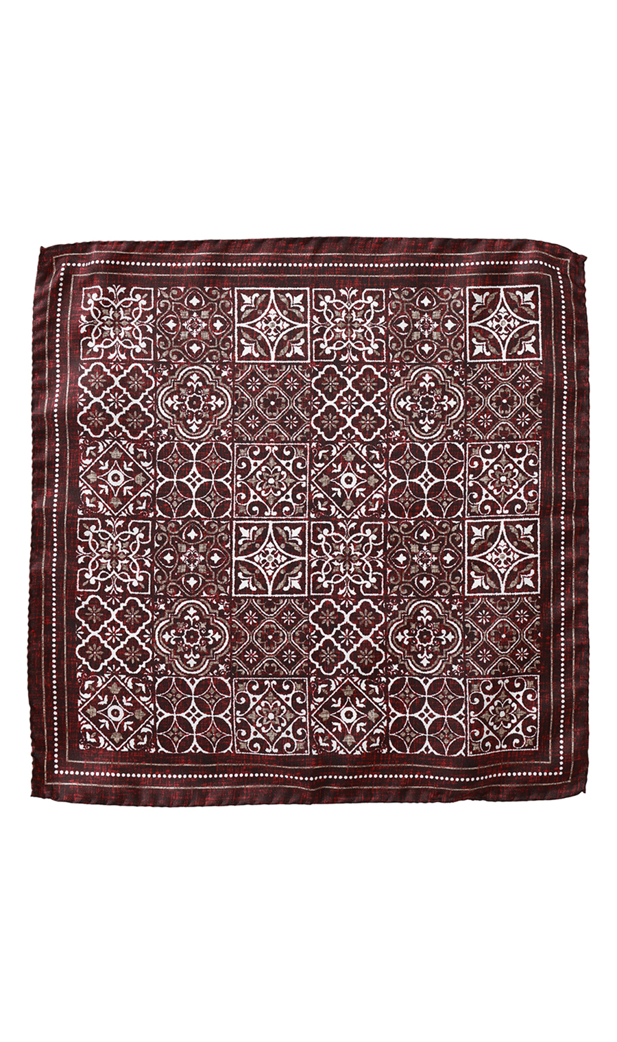 ■ポケットチーフ【MOLINELLI】【MADE IN ITALY】 ワイン 8