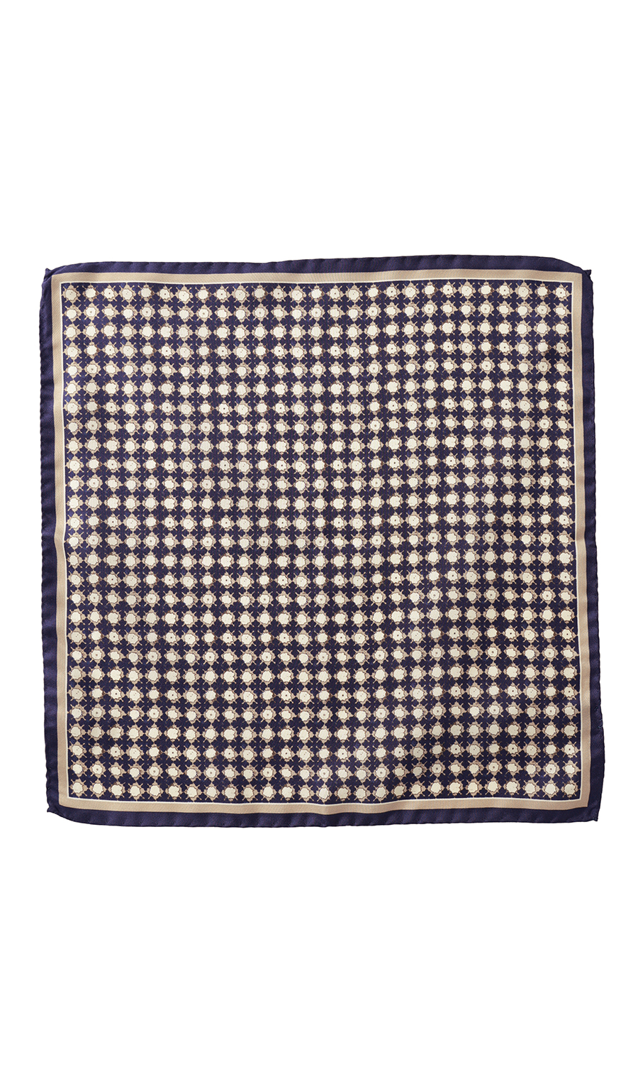 ■ポケットチーフ【MOLINELLI】【MADE IN ITALY】 ネイビー 4