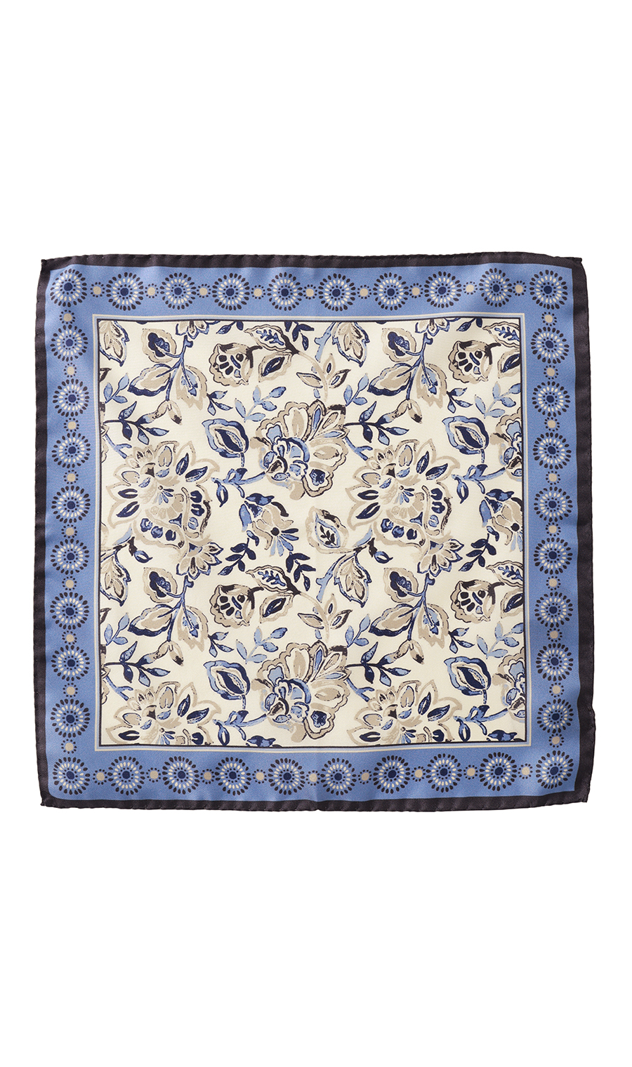 ■ポケットチーフ【MOLINELLI】【MADE IN ITALY】 ブルー 8