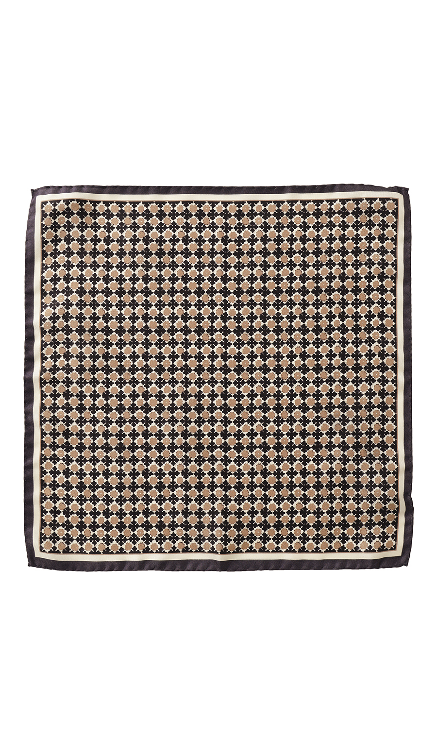 ■ポケットチーフ【MOLINELLI】【MADE IN ITALY】 ブラウン 4