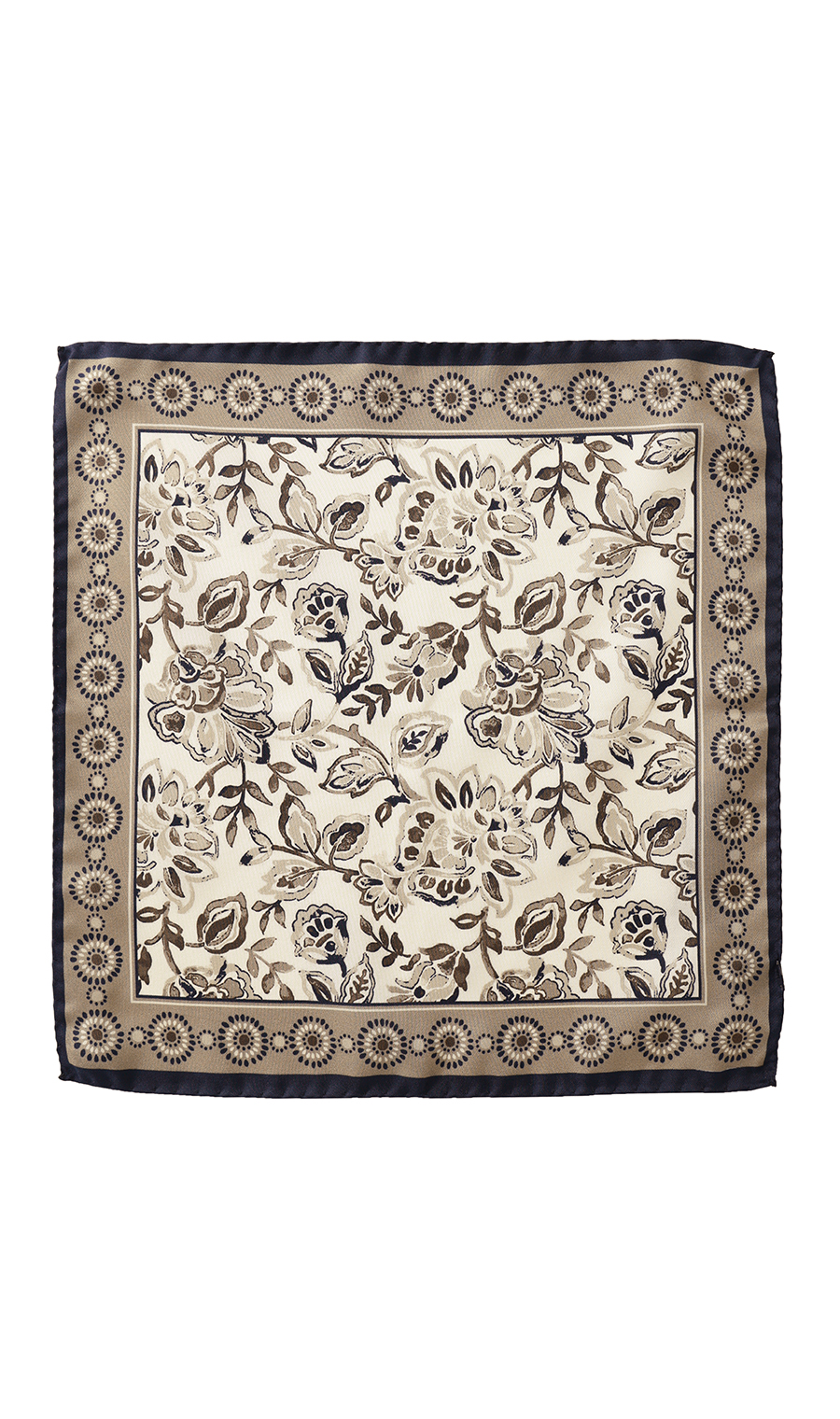 ■ポケットチーフ【MOLINELLI】【MADE IN ITALY】 ベージュ 8