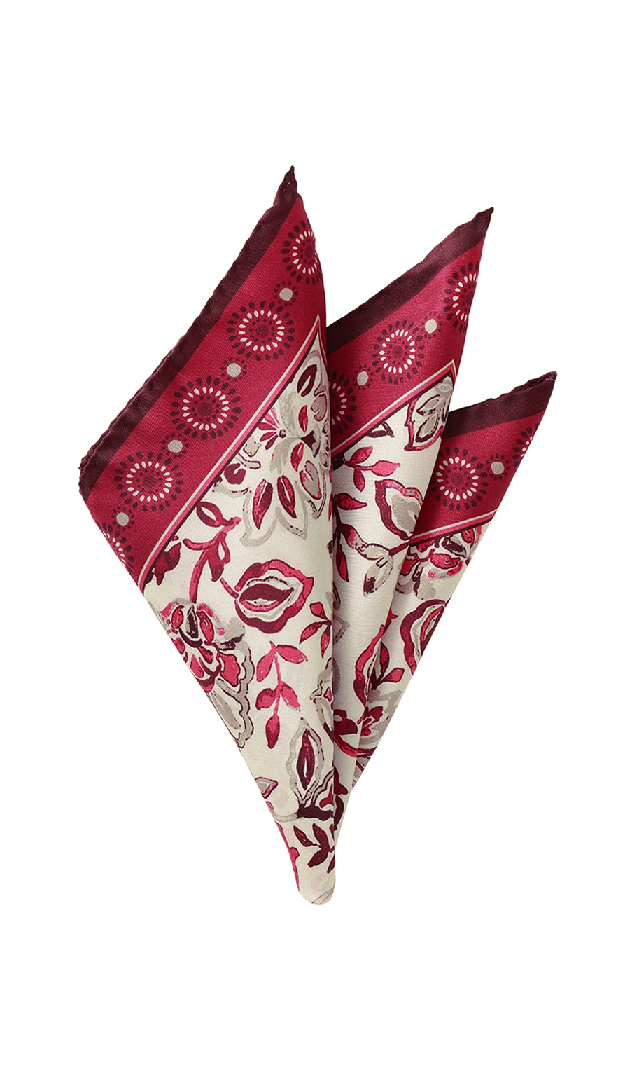 ■ポケットチーフ【MOLINELLI】【MADE IN ITALY】 レッド 8