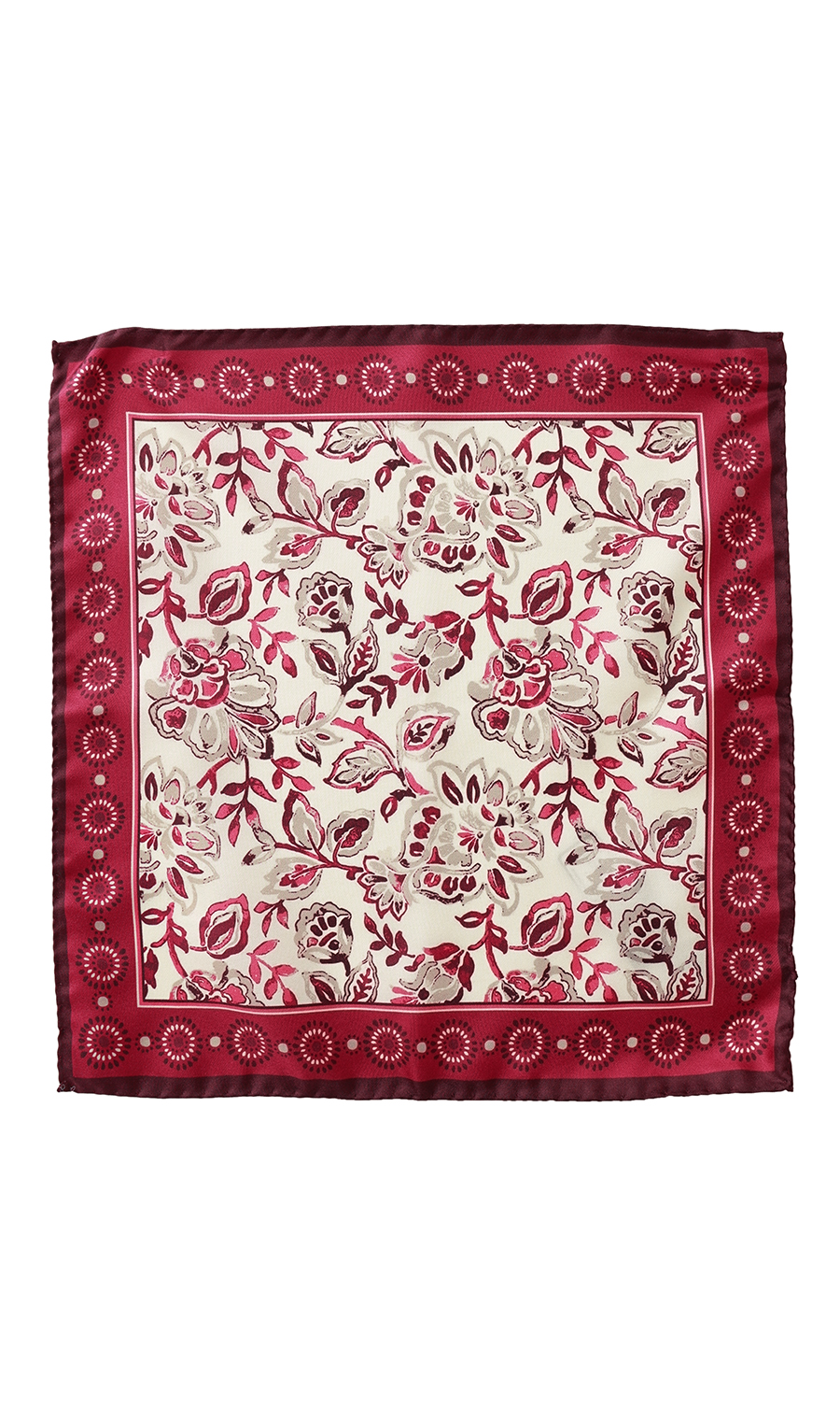 ■ポケットチーフ【MOLINELLI】【MADE IN ITALY】 レッド 8