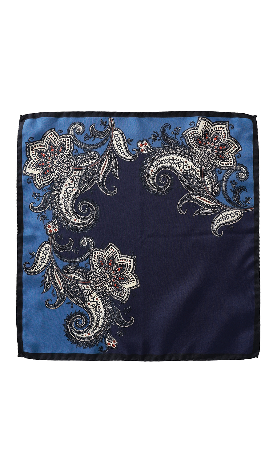 ■ポケットチーフ【MOLINELLI】【MADE IN ITALY】 ネイビー 6