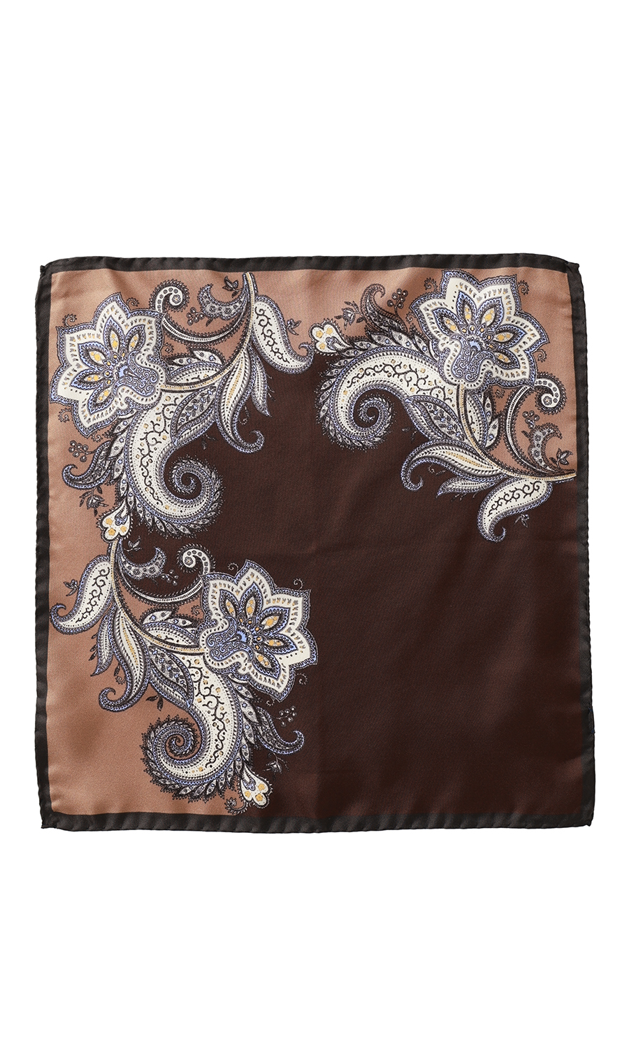 ■ポケットチーフ【MOLINELLI】【MADE IN ITALY】 ブラウン 6