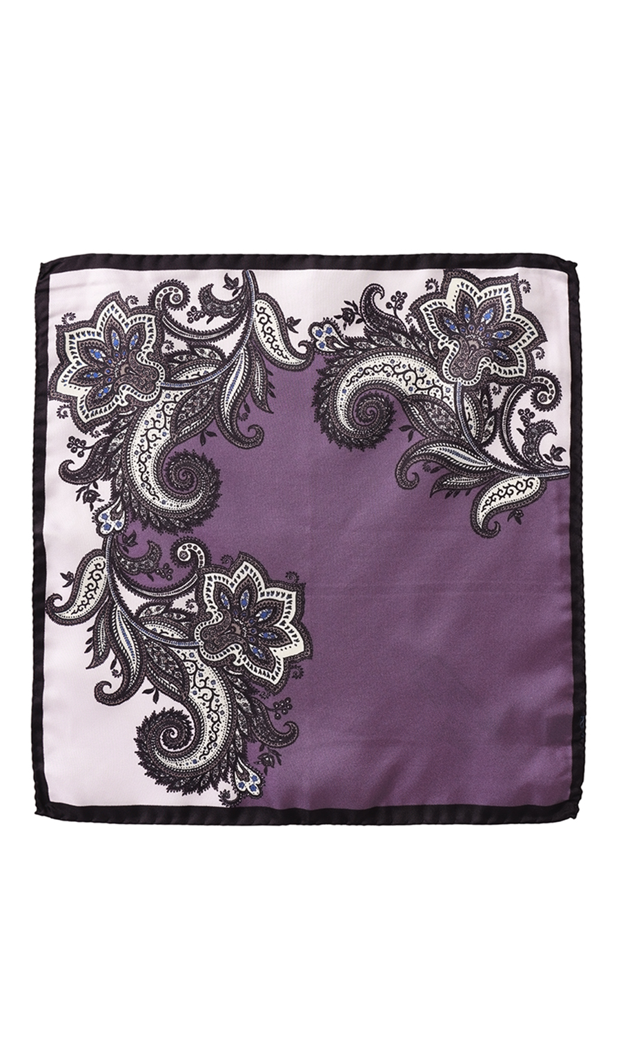 ■ポケットチーフ【MOLINELLI】【MADE IN ITALY】 パープル 6