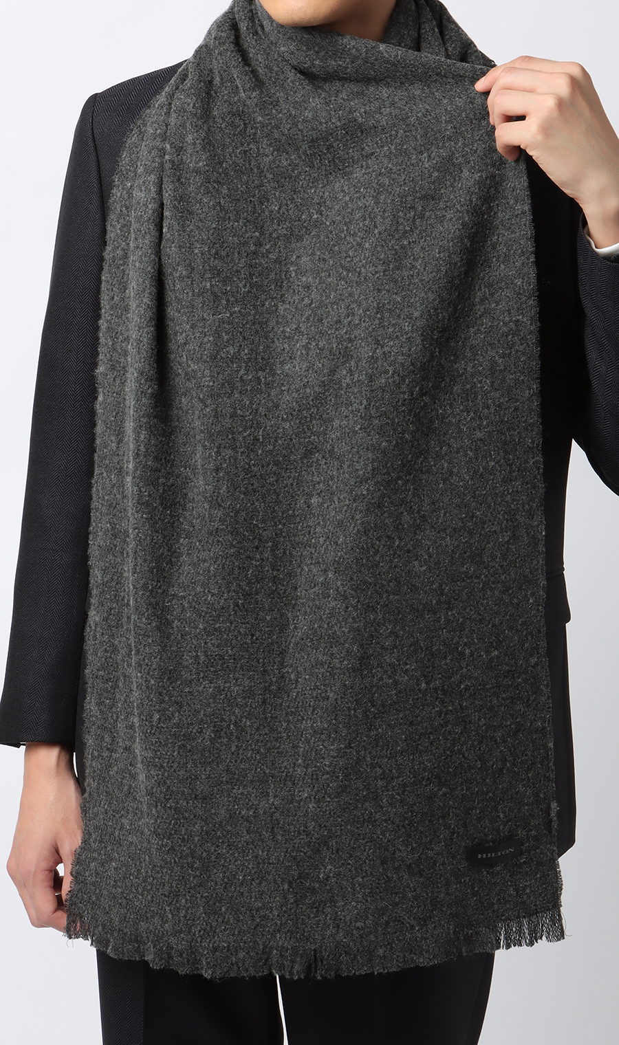 エアリーレーヨンマフラー グレー 0