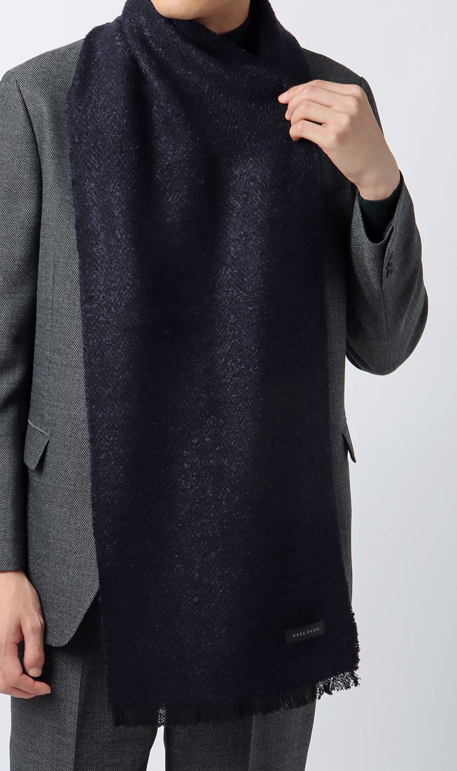 ブークレマフラー ネイビー 0