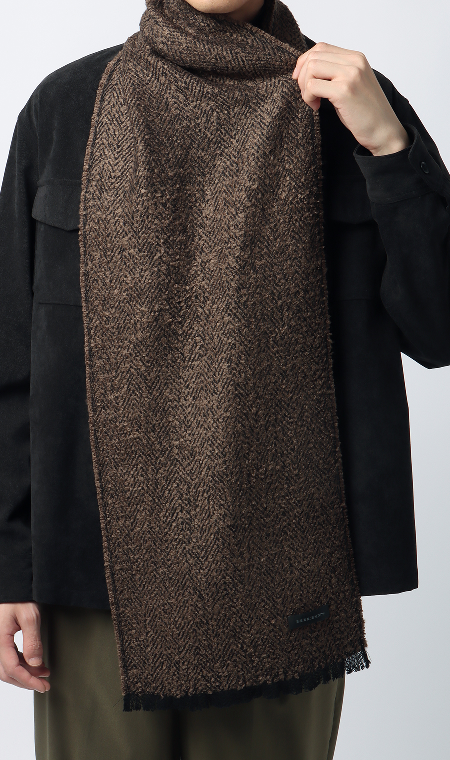 ブークレマフラー ブラウン 0