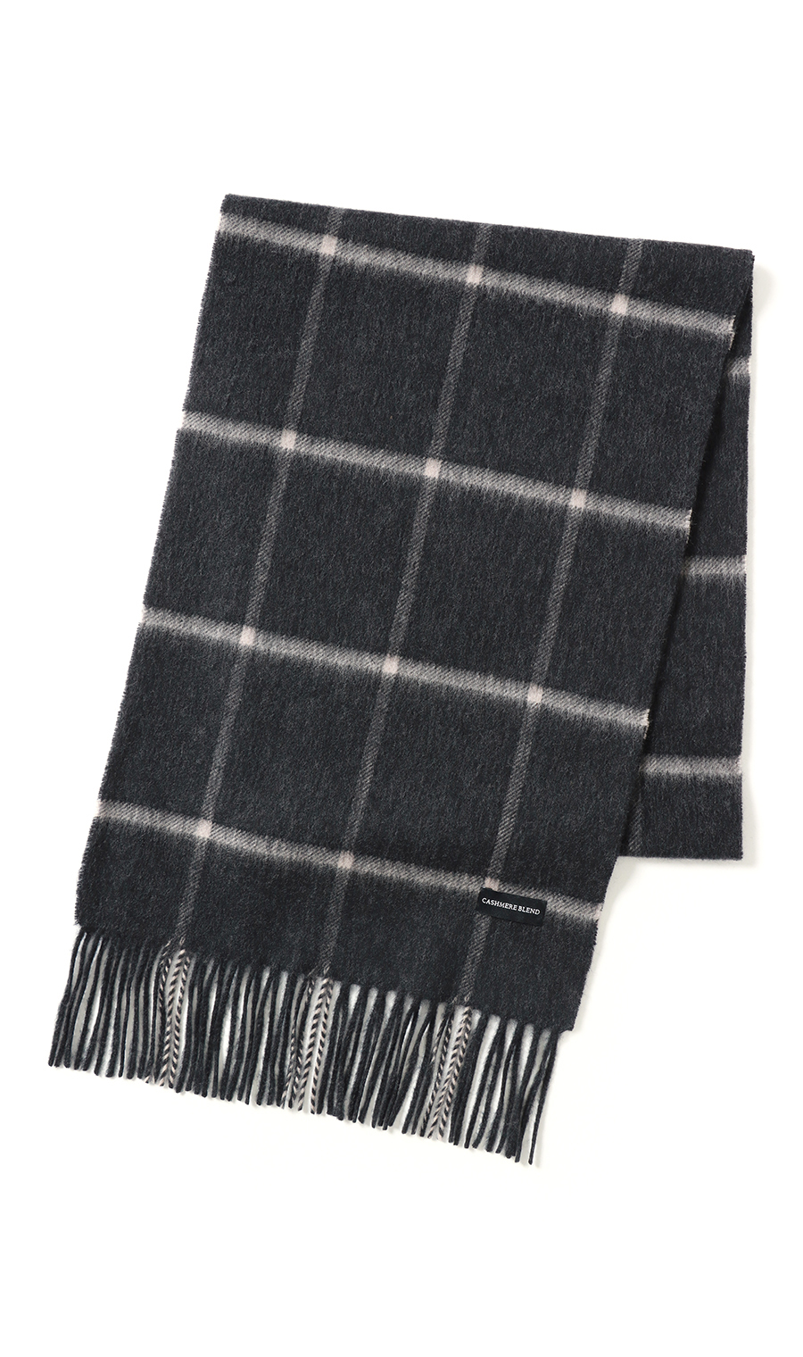 マフラー【カシミヤブレンド】 ブラック 0