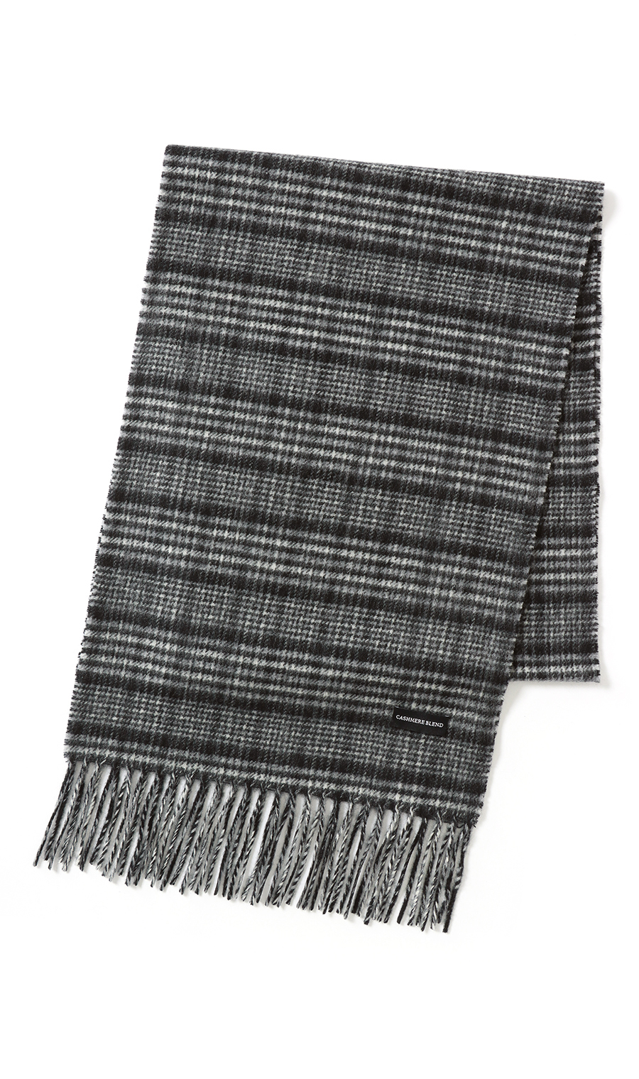 マフラー【カシミヤブレンド】 ブラック 0