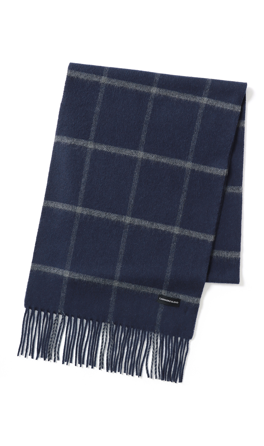 マフラー【カシミヤブレンド】 ネイビー 0