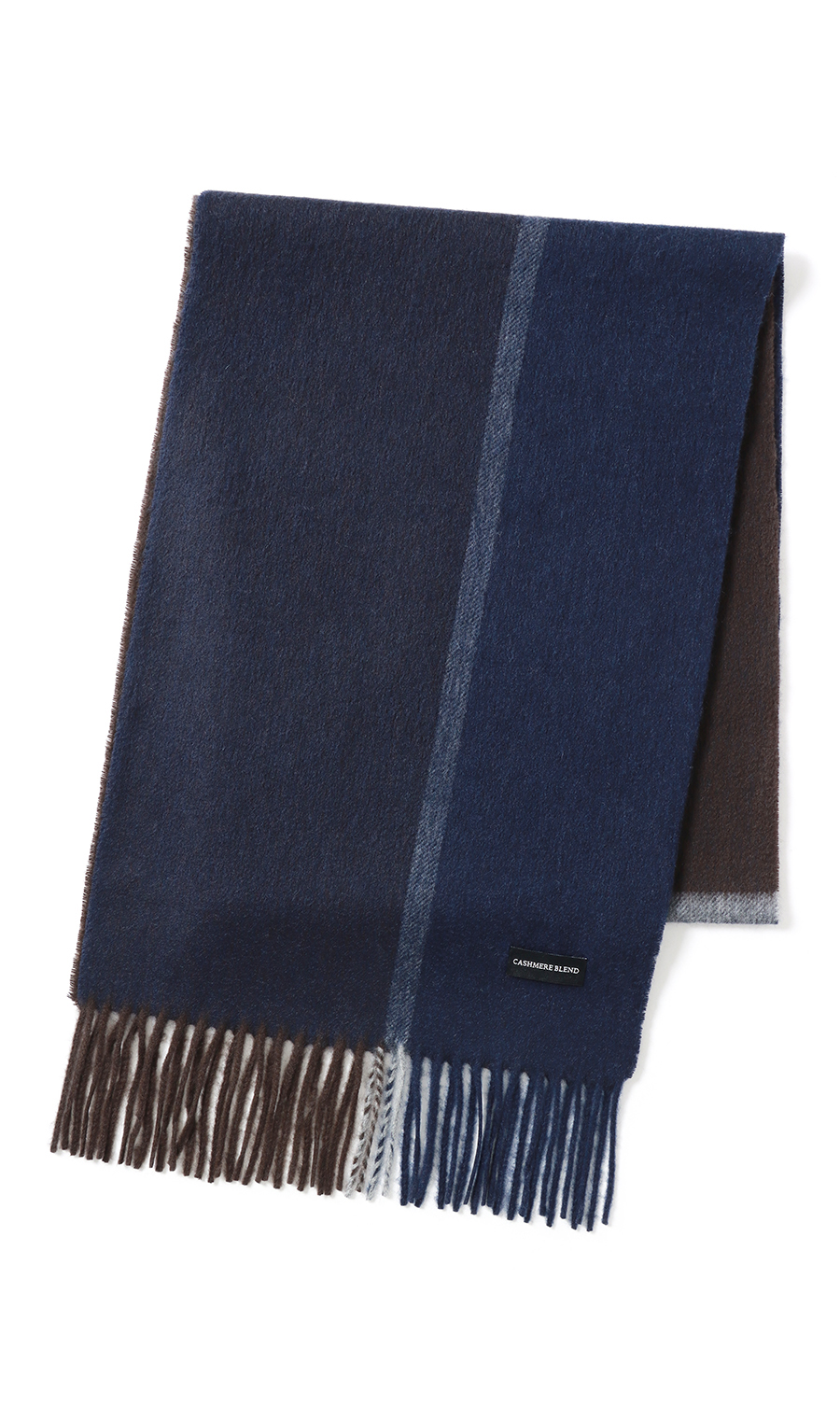 マフラー【カシミヤブレンド】 ネイビー 0