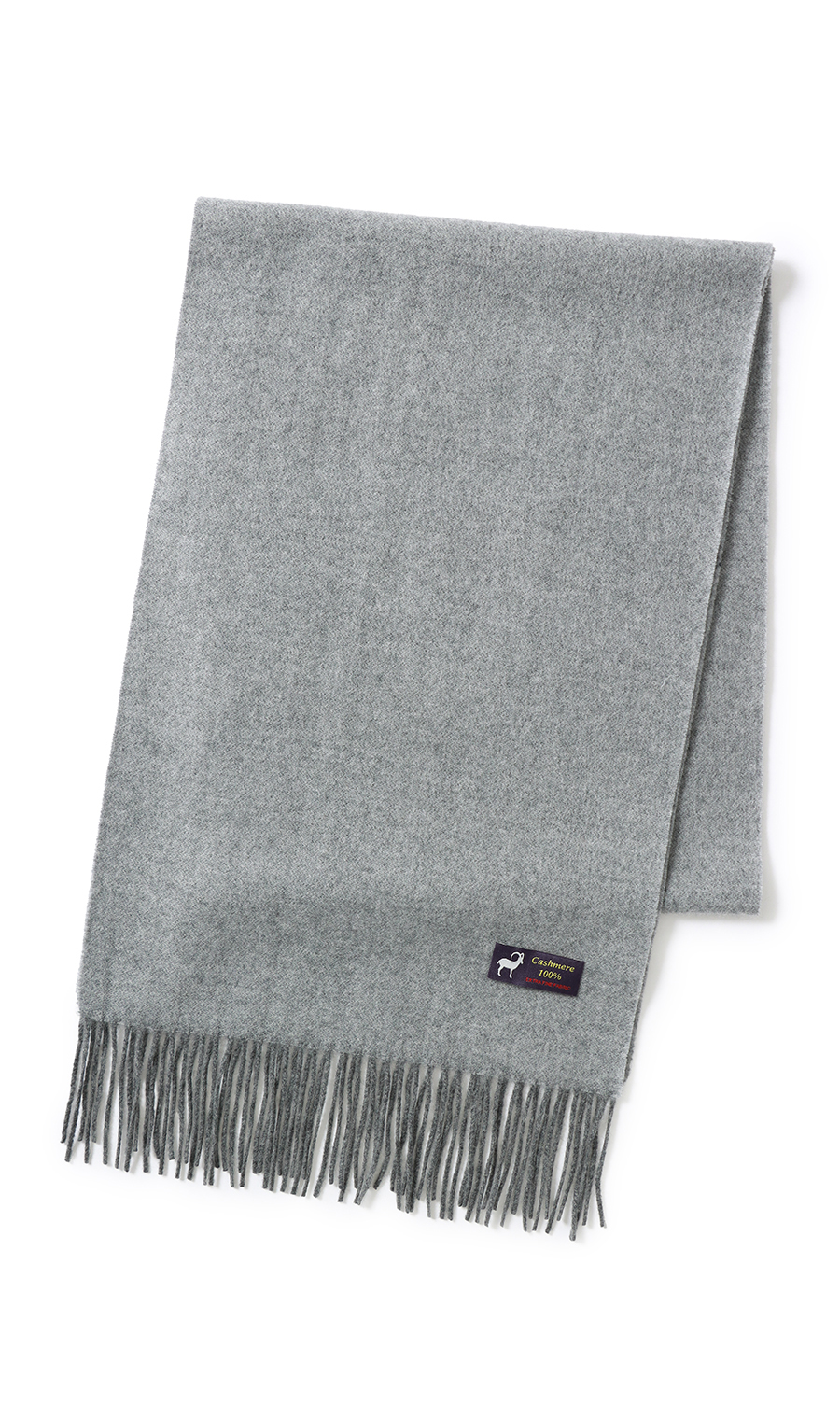 リバーシブルマフラー【カシミヤ100%】 ライトグレー 0