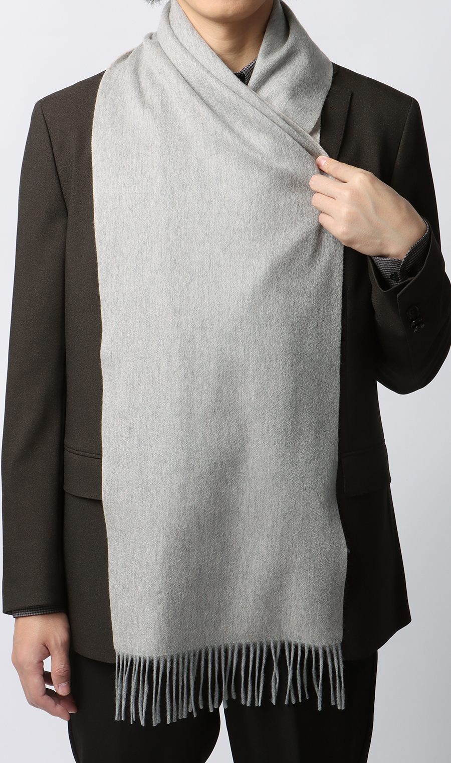 リバーシブルマフラー【カシミヤ100%】 ベージュ 0