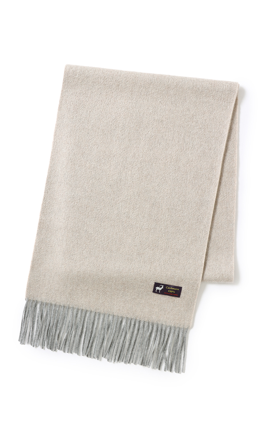 リバーシブルマフラー【カシミヤ100%】 ベージュ 0