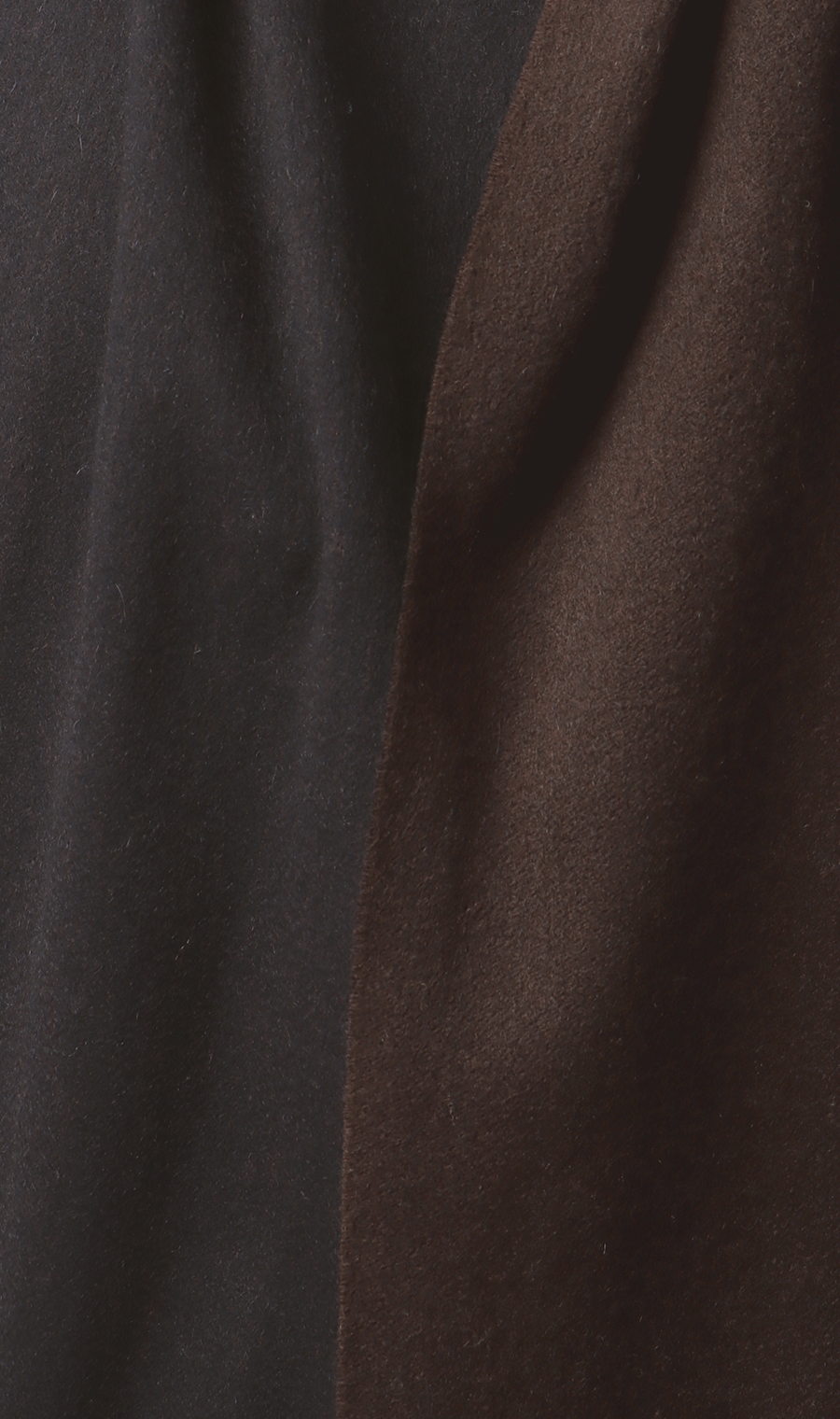 リバーシブルマフラー【カシミヤ100%】 ブラウン 0