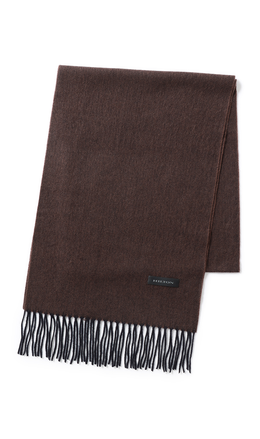 シルケットウールマフラー ブラウン 0