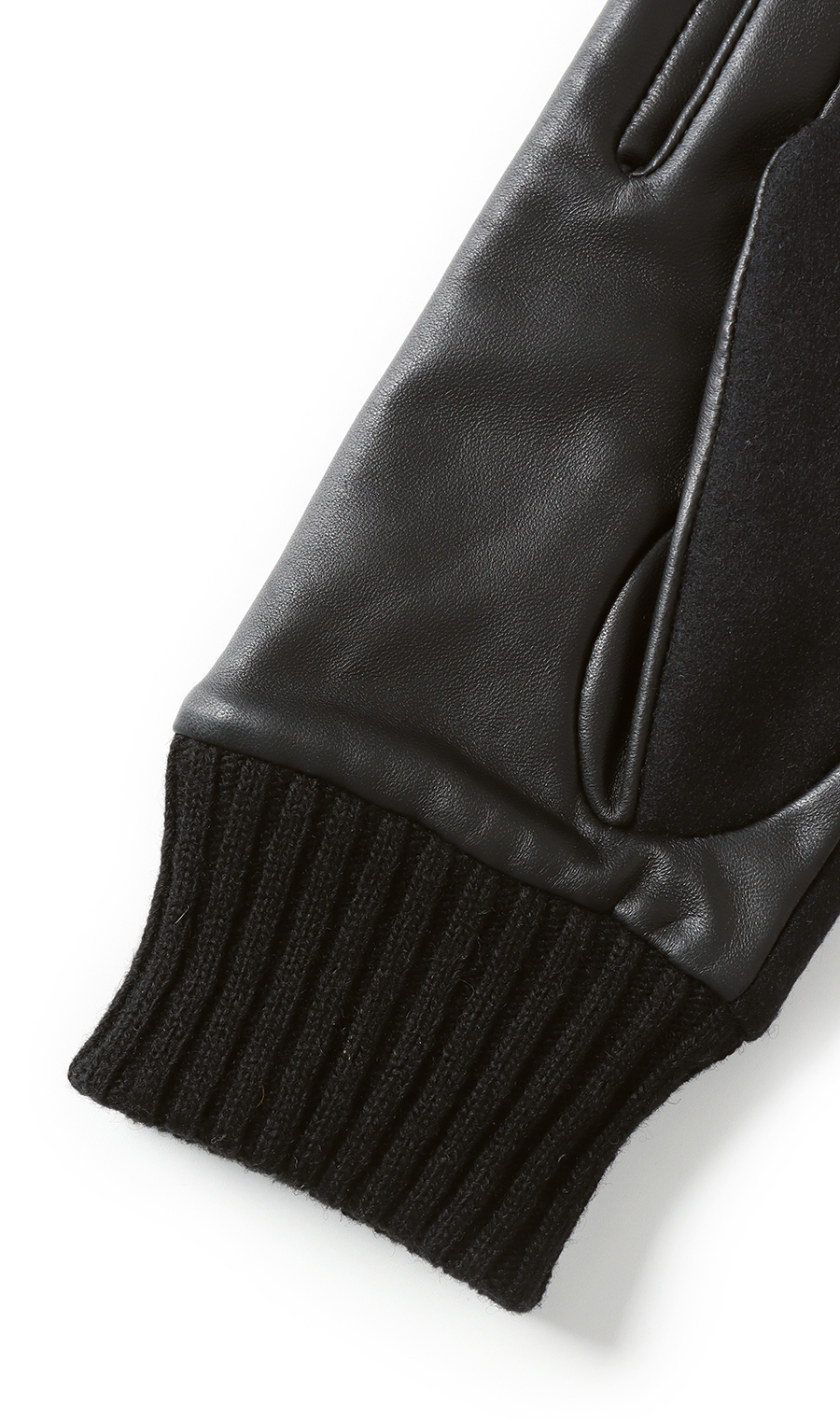 メンズグローブ【尾州フラノ】 ブラック 0