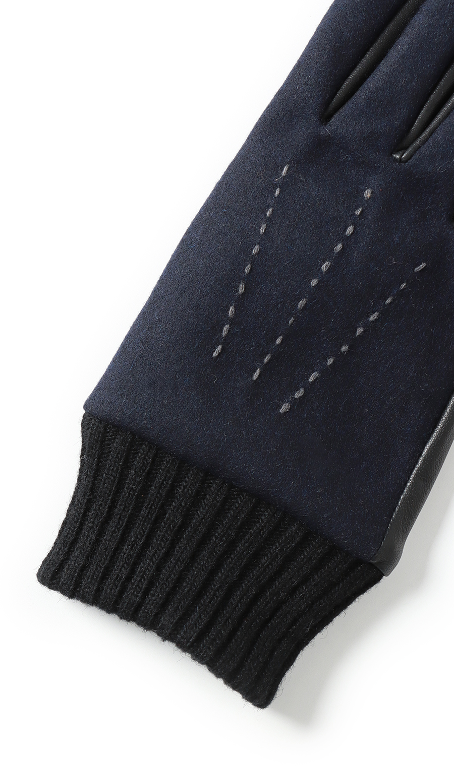 メンズグローブ【尾州フラノ】 ネイビー 0