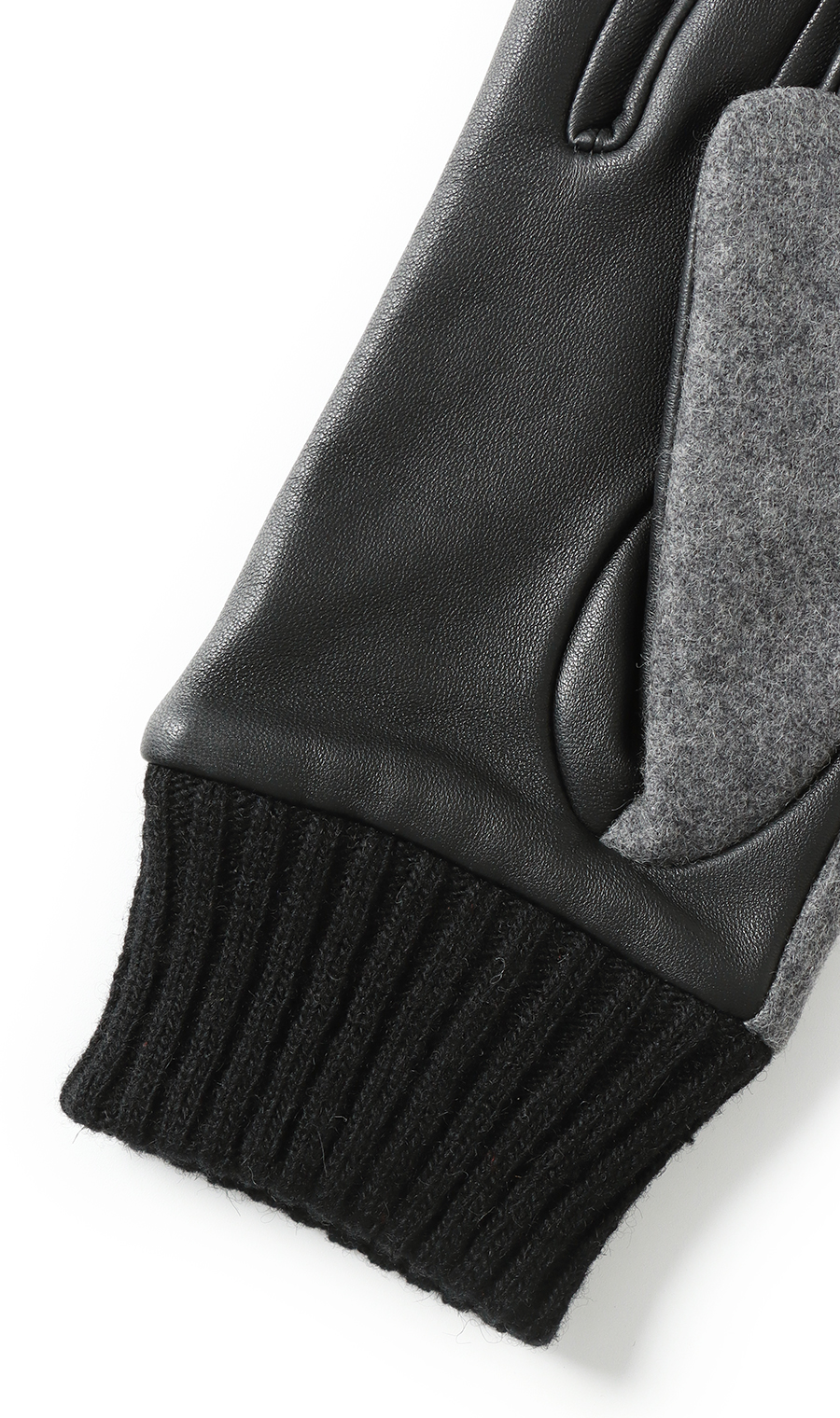 メンズグローブ【尾州フラノ】 グレー 0