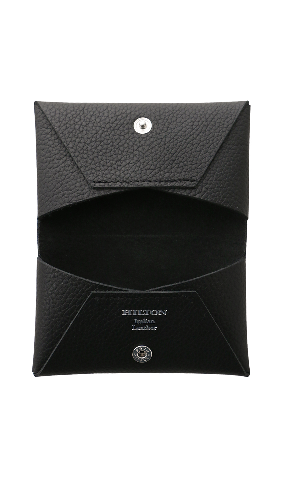 ■スリムカードケース【Italian Leather】 ブラック 0