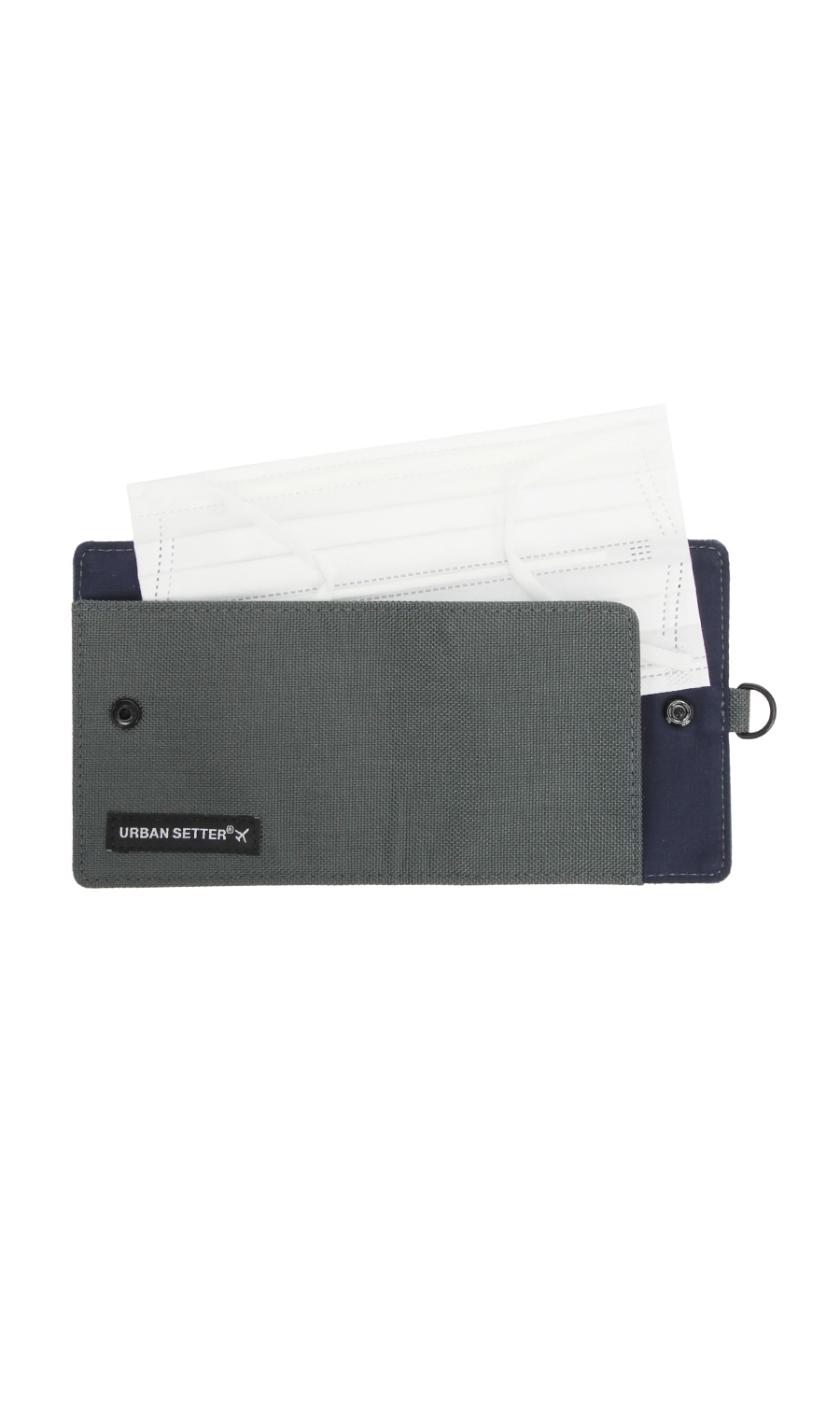 【訳アリ商品】多機能パスケース【CORDURA fabric】 グレー 0