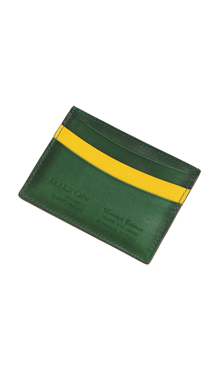 【訳アリ商品】プレミアムカードケース【HANDMADE IN ITALY】 グリーン 0