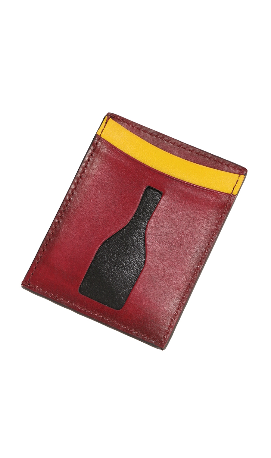 【訳アリ商品】プレミアムカードケース【HANDMADE IN ITALY】 ワイン 0