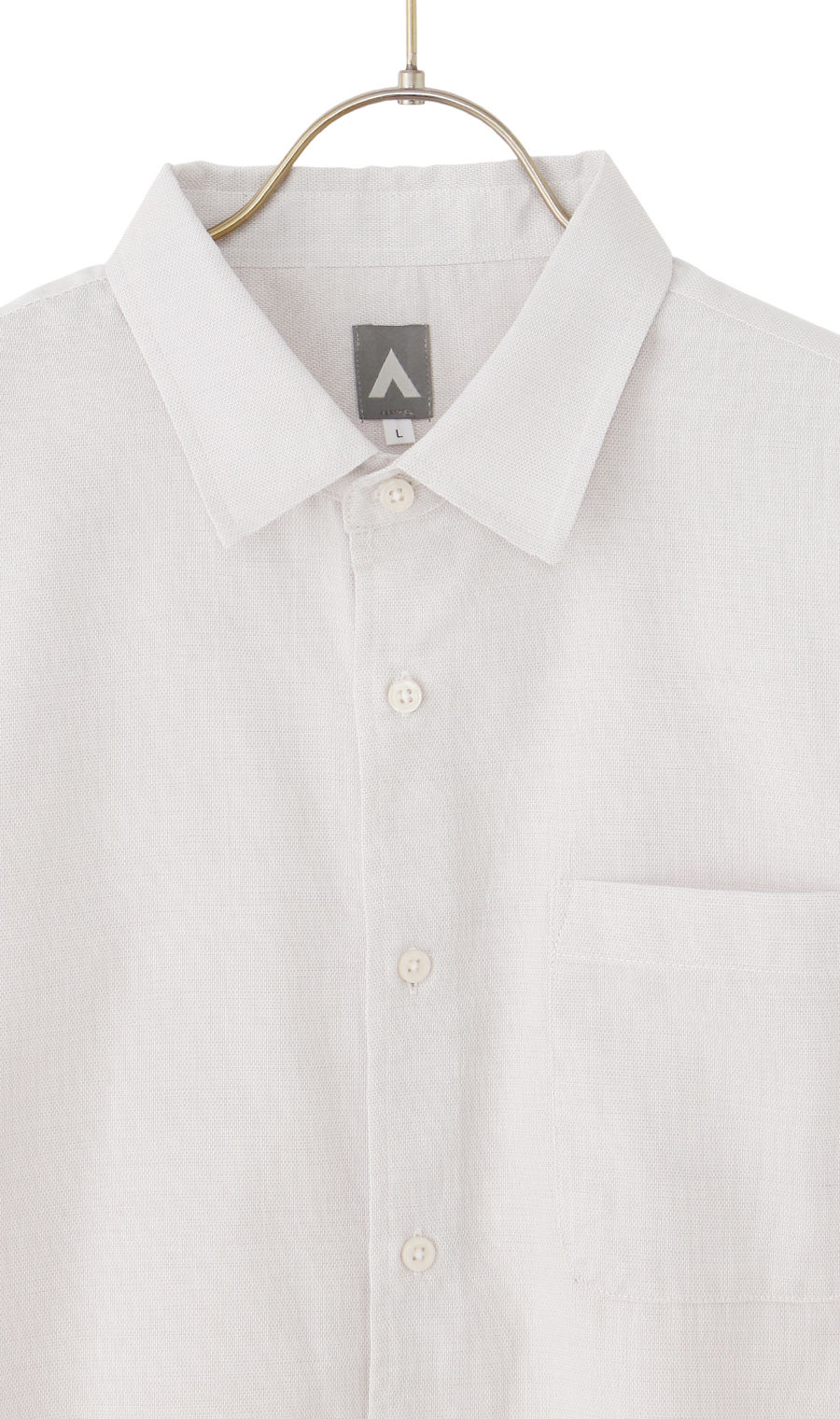 パナマ半袖シャツ ベージュ M