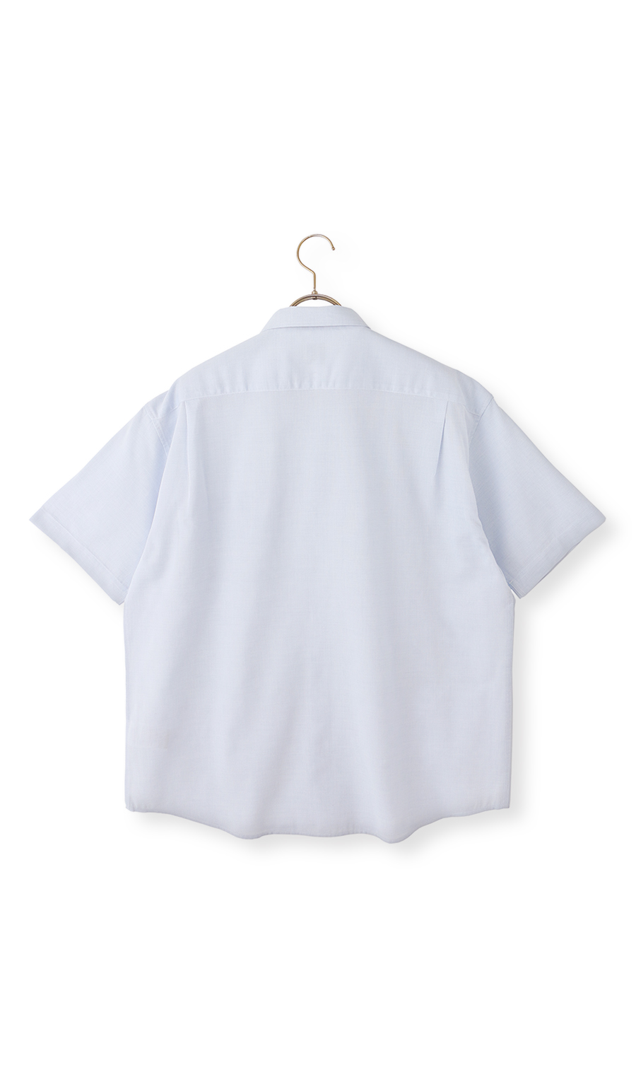 パナマ半袖シャツ サックス M