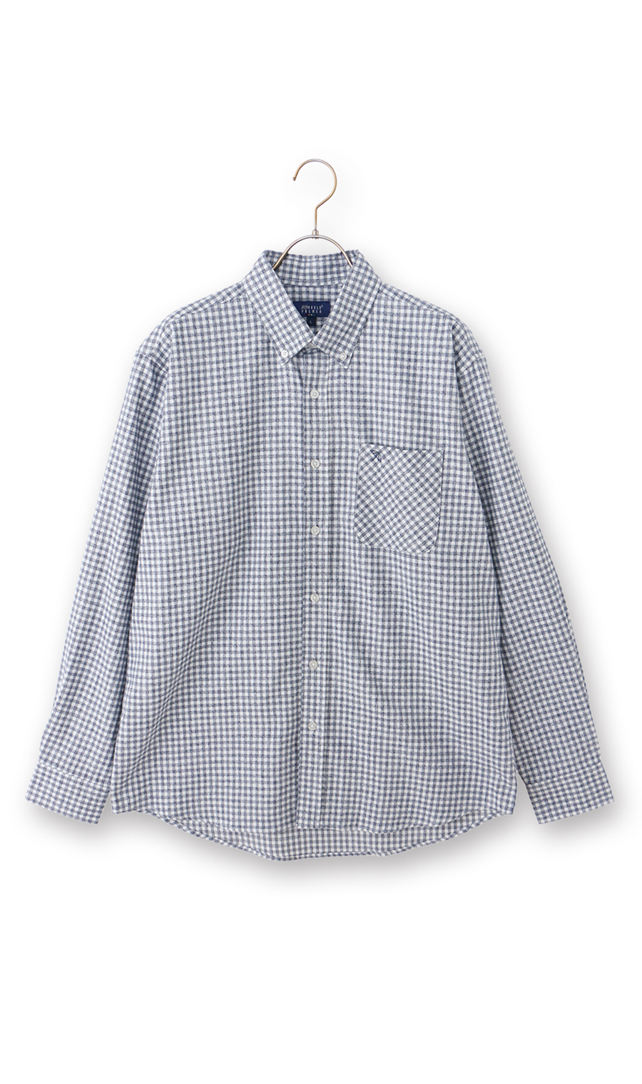 ボタンダウンネルチェックシャツ【Arnold Palmer】【長袖】 ネイビーB M