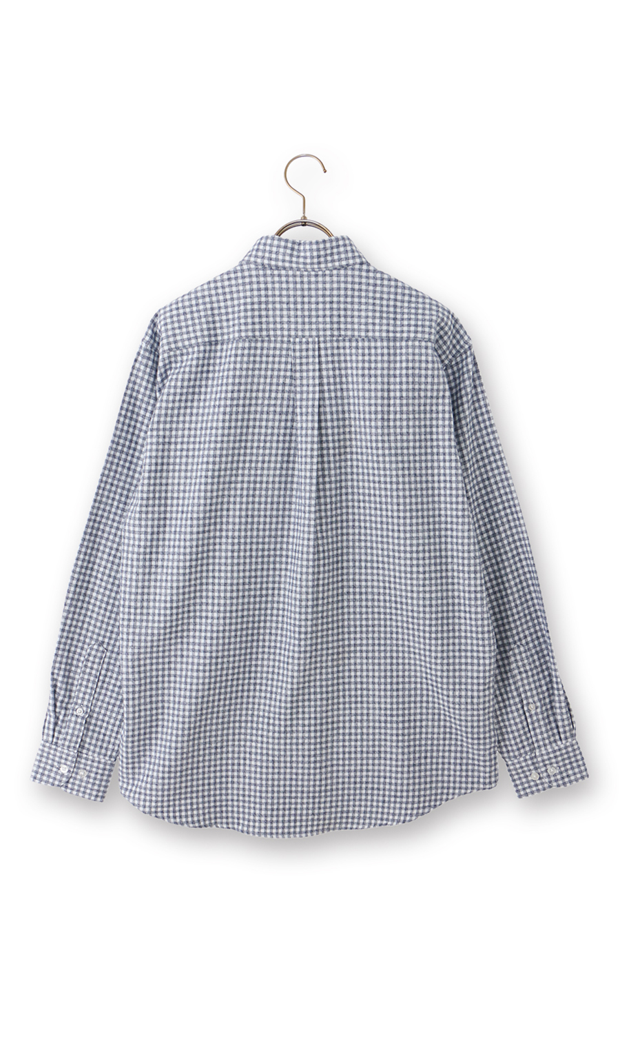 ボタンダウンネルチェックシャツ【Arnold Palmer】【長袖】 ネイビーB M
