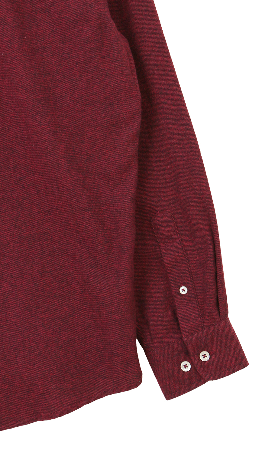 両面起毛ツイルボタンダウンシャツ【BEVERLY HILLS POLO CLUB】 ワイン M