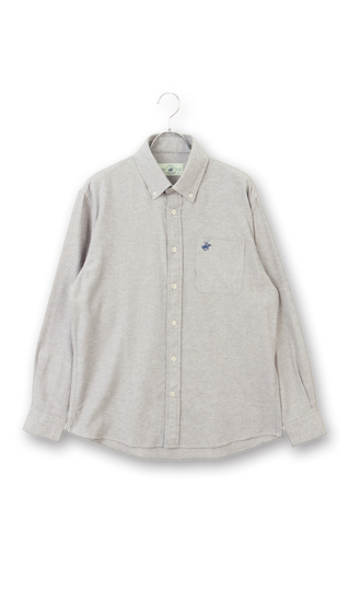 両面起毛ツイルボタンダウンシャツ【BEVERLY HILLS POLO CLUB】