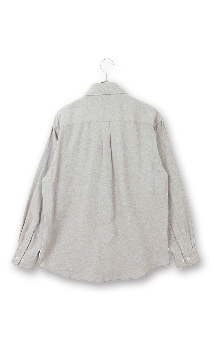 両面起毛ツイルボタンダウンシャツ【BEVERLY HILLS POLO CLUB】 ライトグレー M