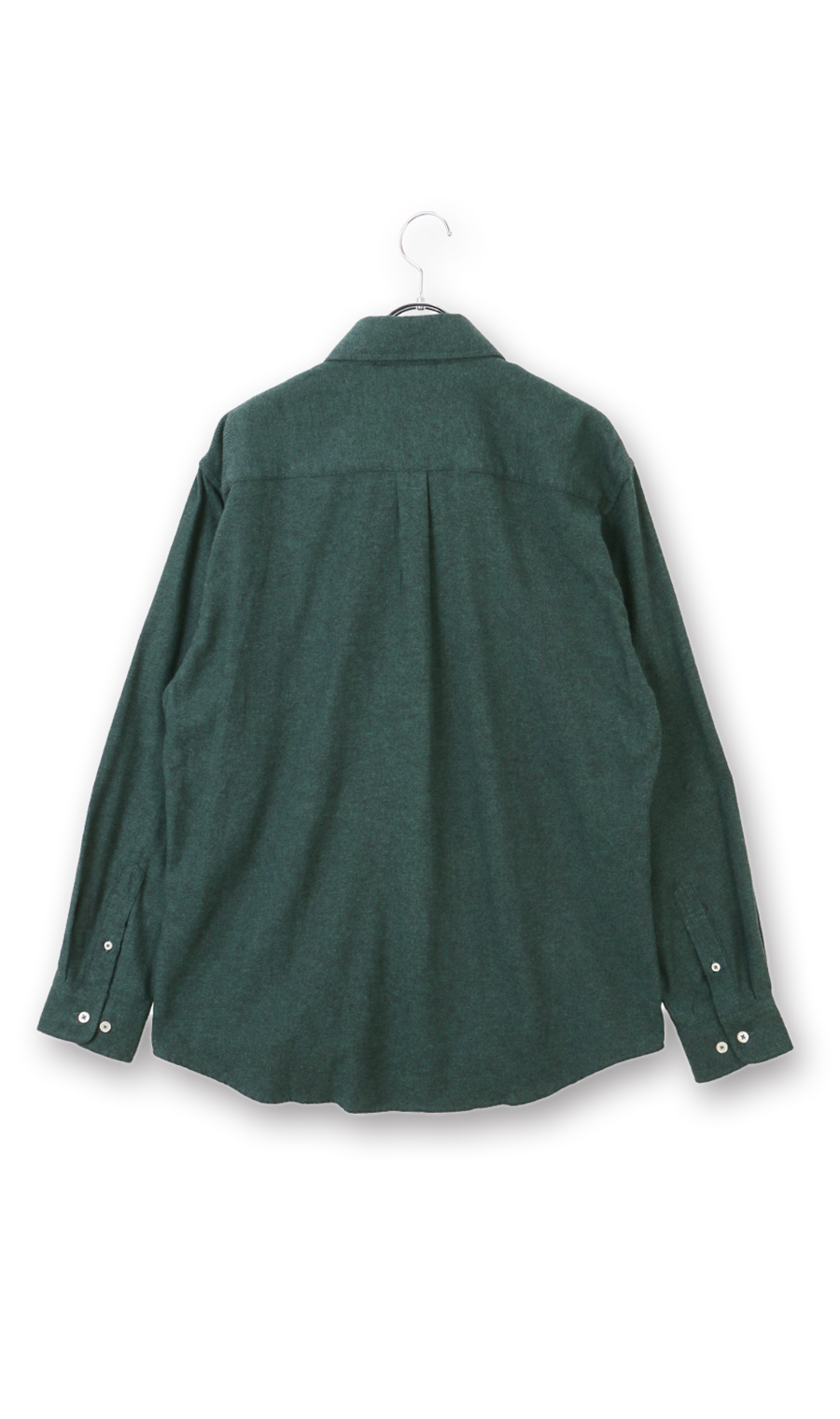 両面起毛ツイルボタンダウンシャツ【BEVERLY HILLS POLO CLUB】 グリーン M