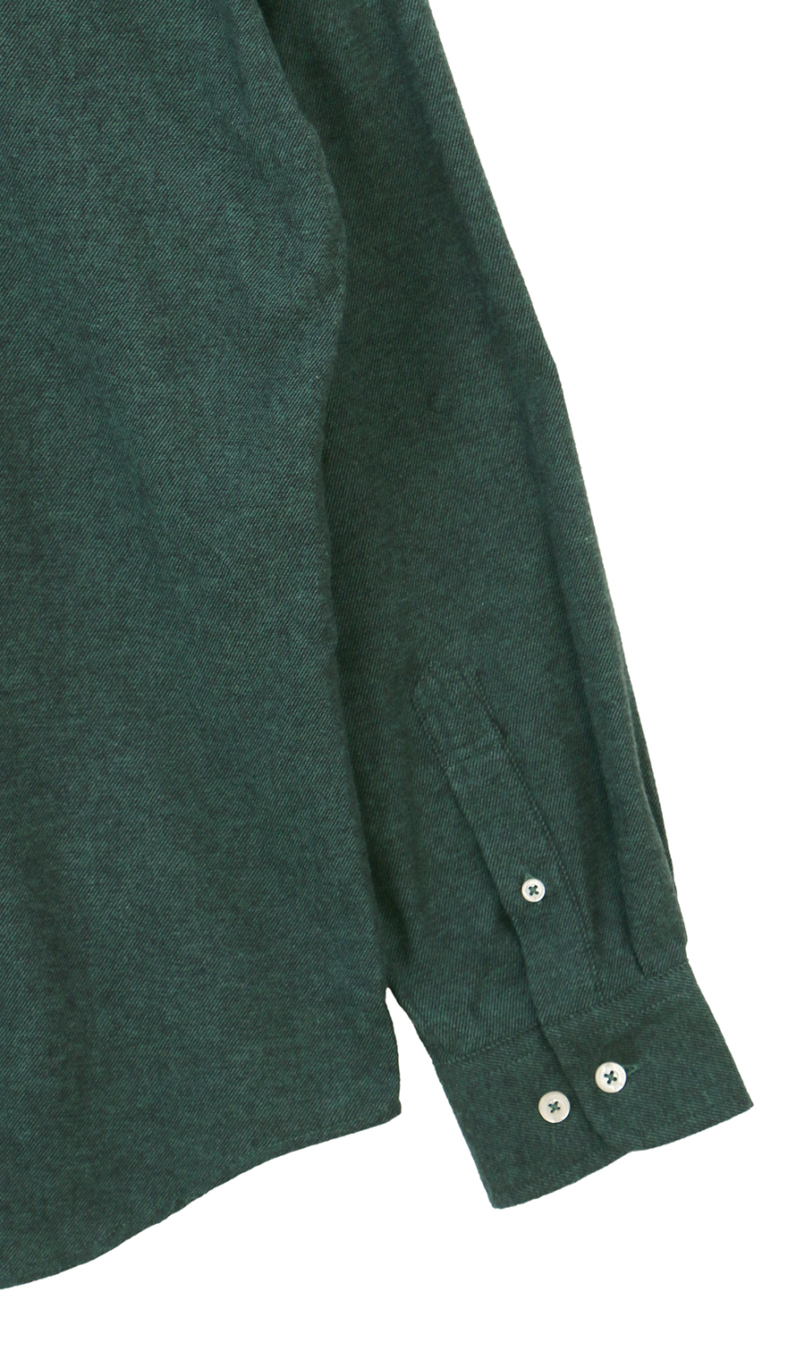 両面起毛ツイルボタンダウンシャツ【BEVERLY HILLS POLO CLUB】 グリーン M