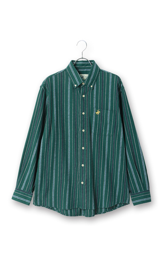 両面起毛ツイルボタンダウンシャツ【BEVERLY HILLS POLO CLUB】