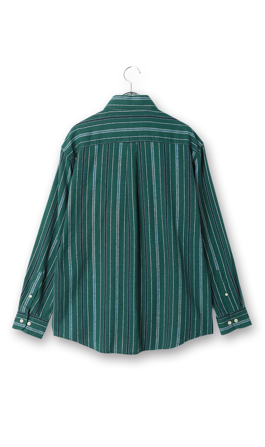 両面起毛ツイルボタンダウンシャツ【BEVERLY HILLS POLO CLUB】 グリーン M