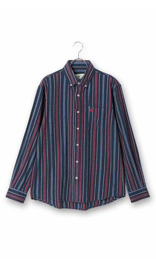 両面起毛ツイルボタンダウンシャツ【BEVERLY HILLS POLO CLUB】