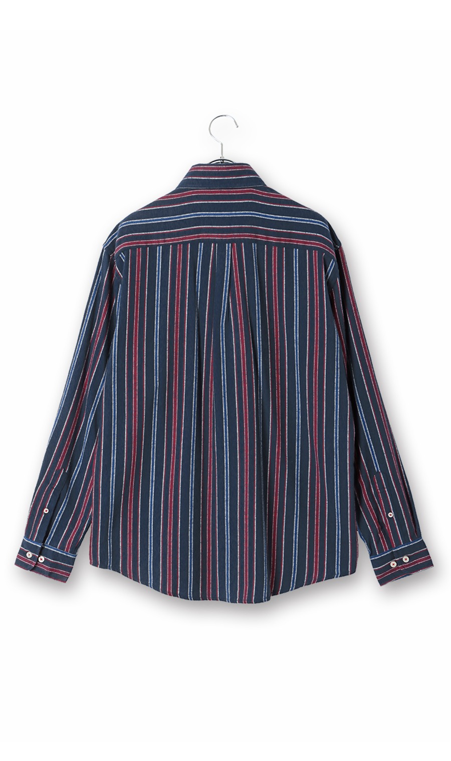 両面起毛ツイルボタンダウンシャツ【BEVERLY HILLS POLO CLUB】 ネイビー M