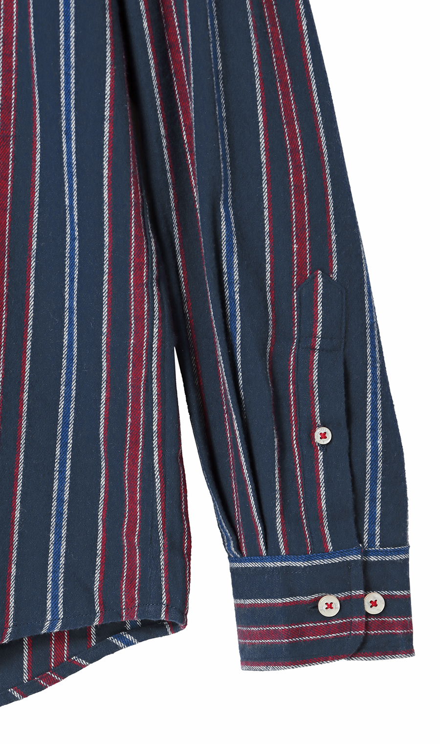 両面起毛ツイルボタンダウンシャツ【BEVERLY HILLS POLO CLUB】 ネイビー M