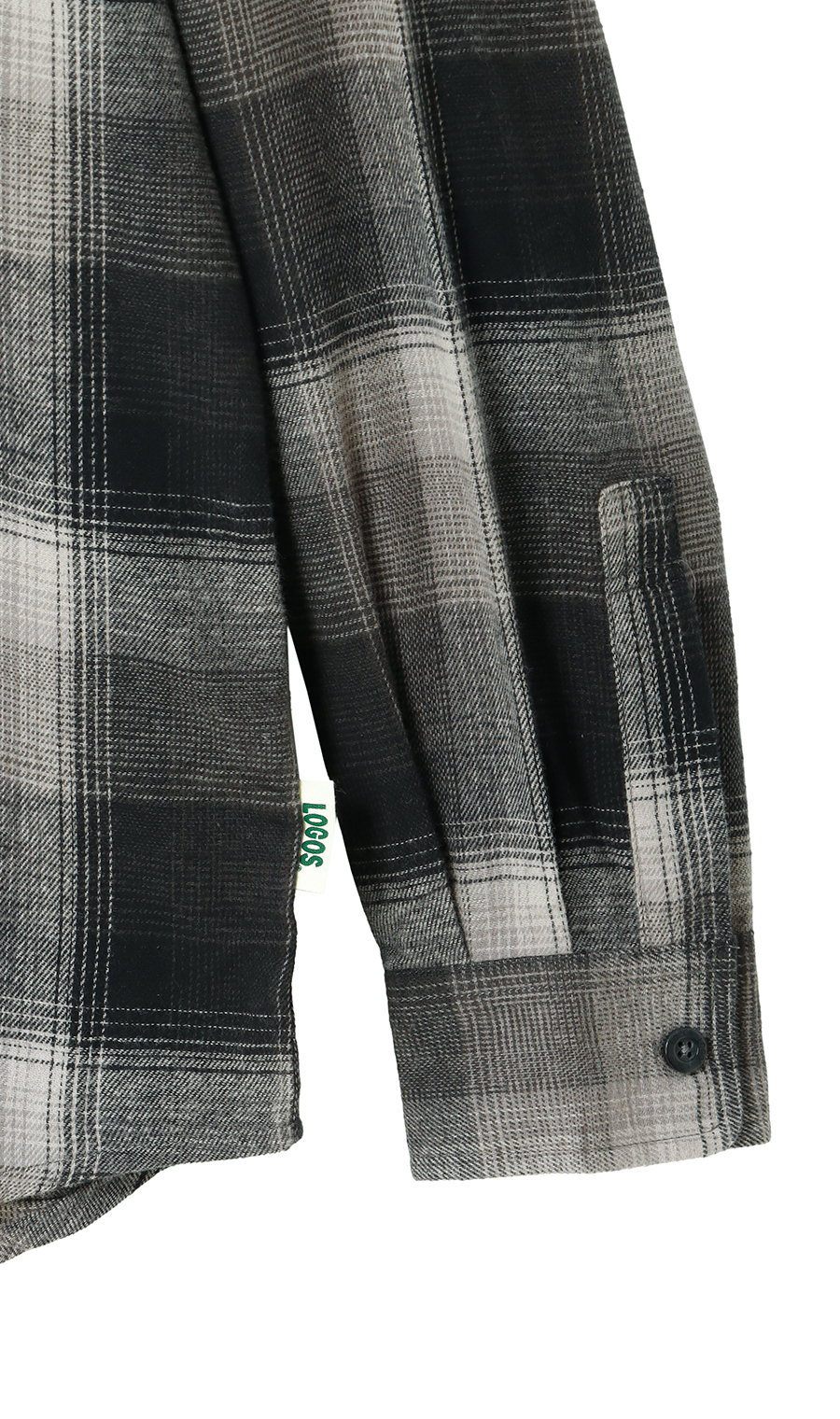 ビエラ起毛チェックシャツ【LOGOS】 ブラック M