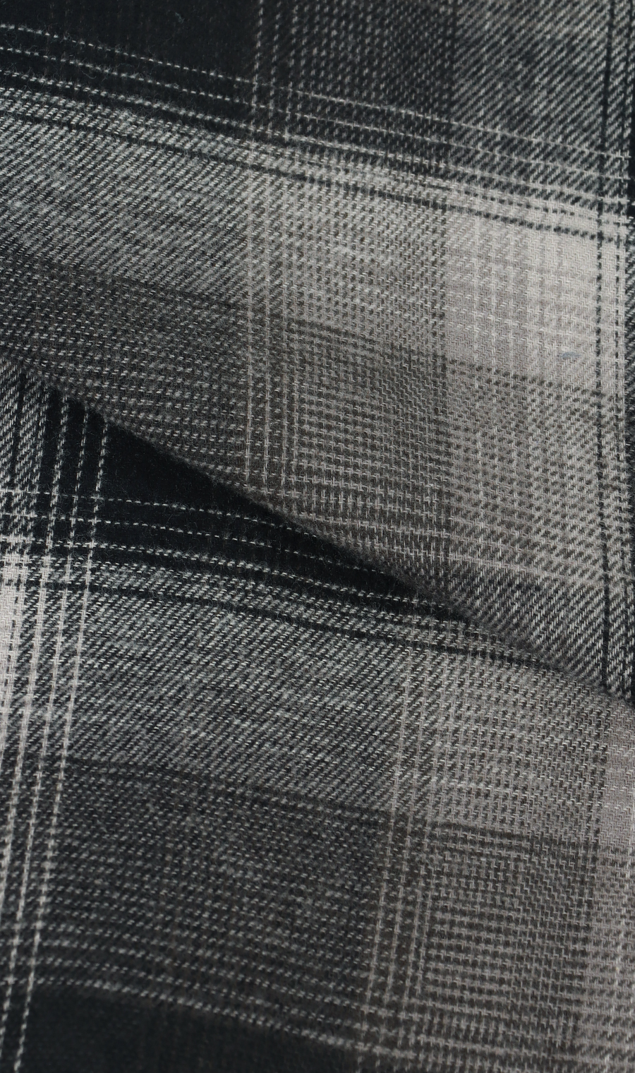 ビエラ起毛チェックシャツ【LOGOS】 ブラック M