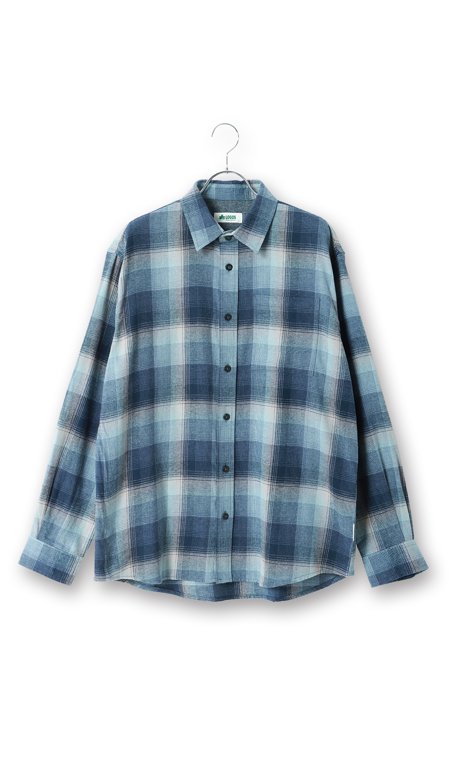 ビエラ起毛チェックシャツ【LOGOS】 ネイビー M